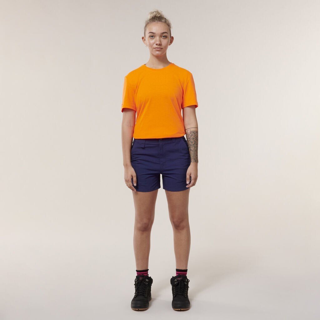 Hard Yakka Womens Slim Fit Shorts Tough Work Durable Raptor Short Y08497 - Land to Coast