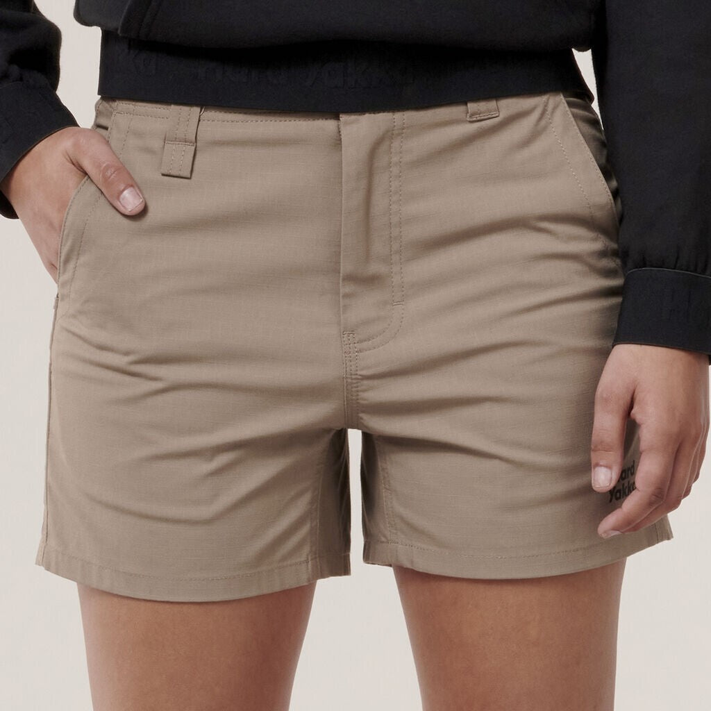 Hard Yakka Womens Slim Fit Shorts Tough Work Durable Raptor Short Y08497 - Land to Coast