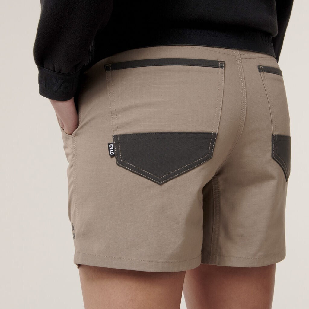 Hard Yakka Womens Slim Fit Shorts Tough Work Durable Raptor Short Y08497 - Land to Coast