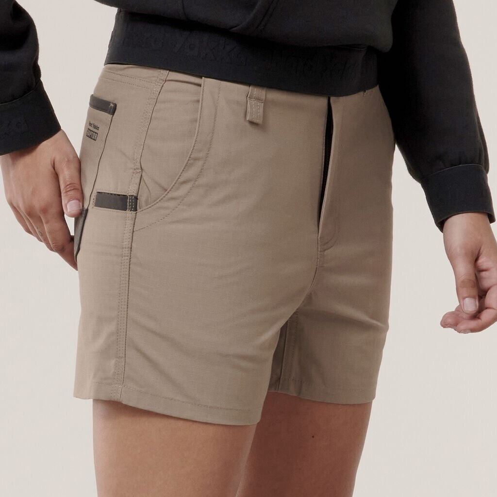Hard Yakka Womens Slim Fit Shorts Tough Work Durable Raptor Short Y08497 - Land to Coast
