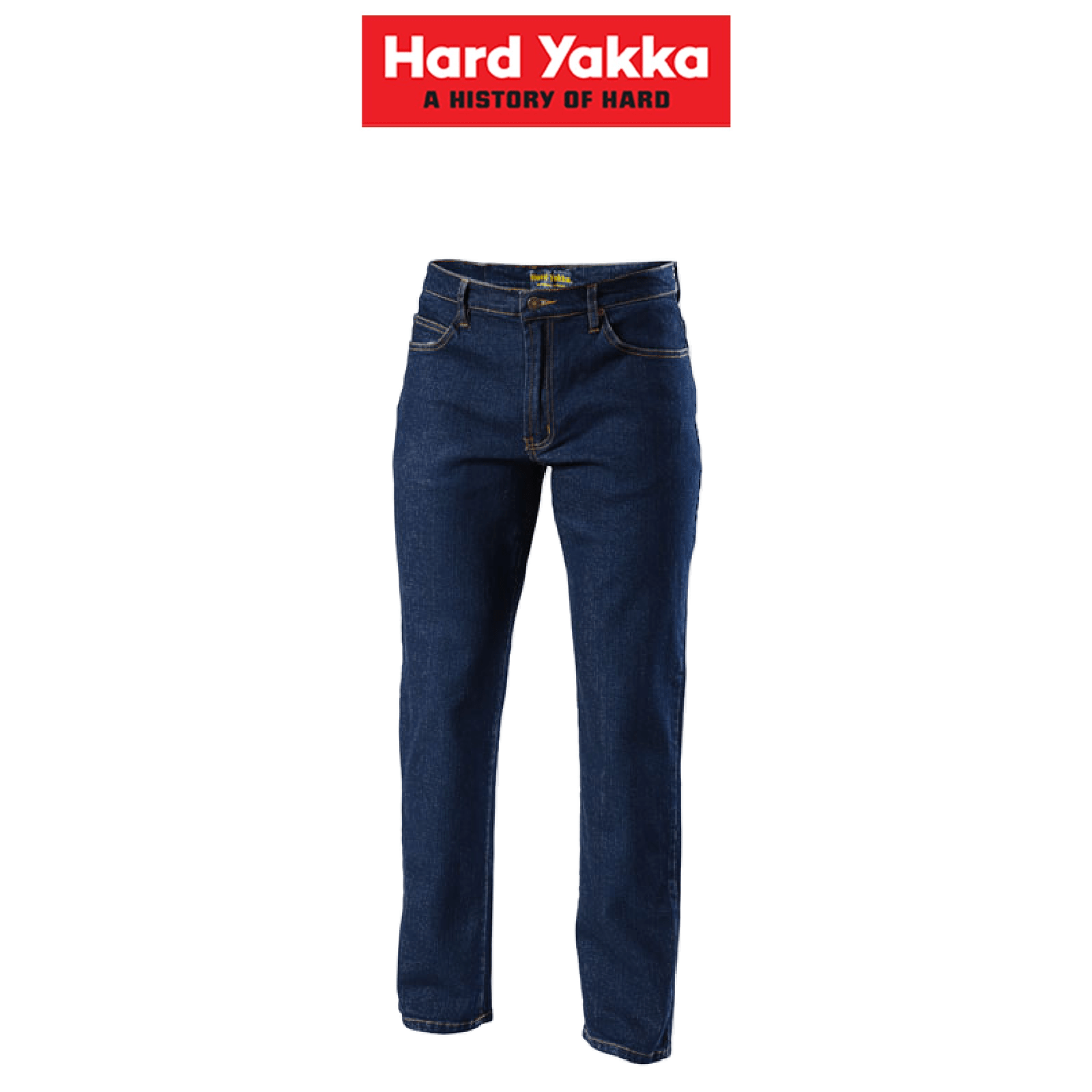 Hard Yakka Womens Stretch Cotton Denim Tough Work Tough Straight Jeans Y44610 - Land to Coast