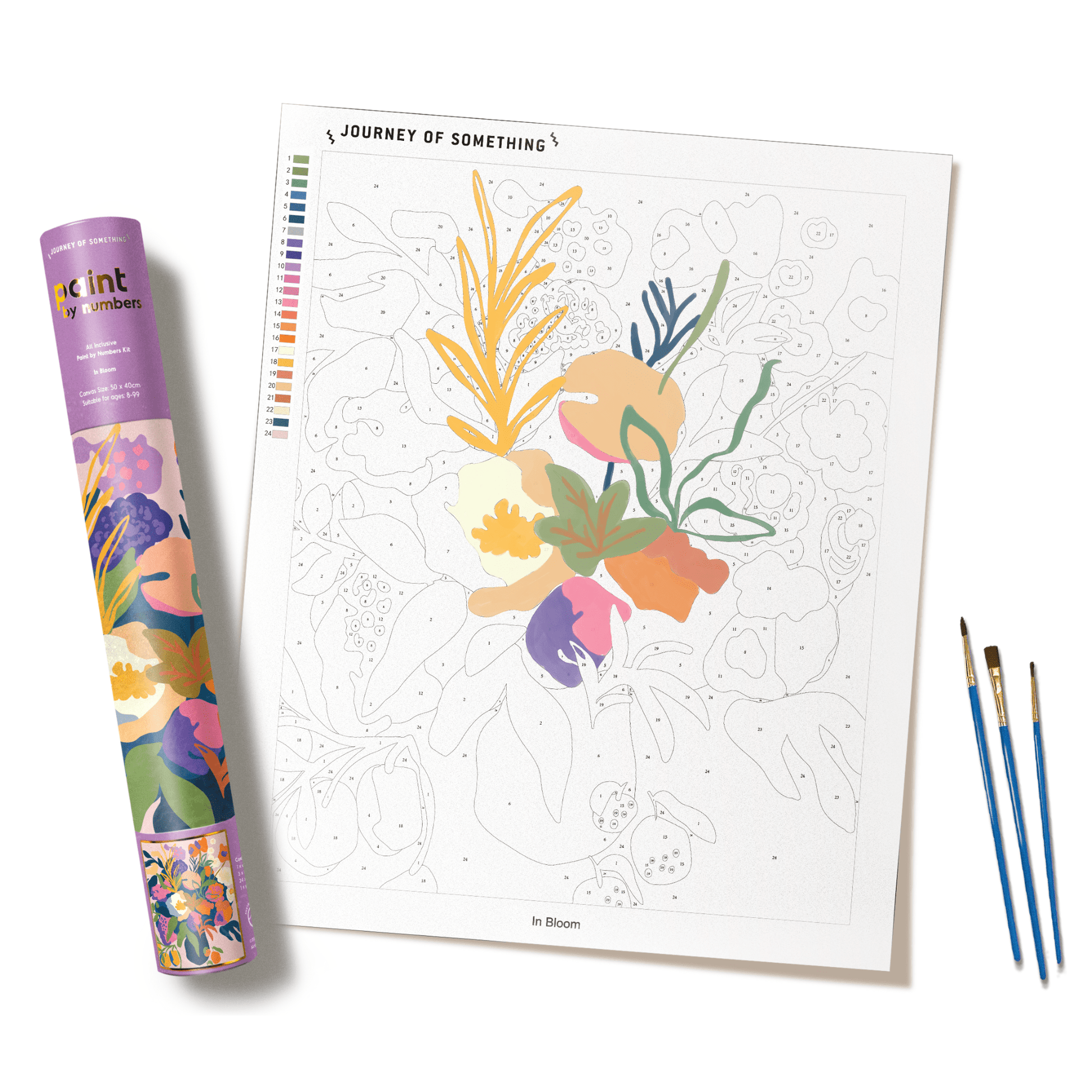 Journey Of Something In Bloom Paint by Numbers Canvas Set PAN - JS - 20 - Land to Coast