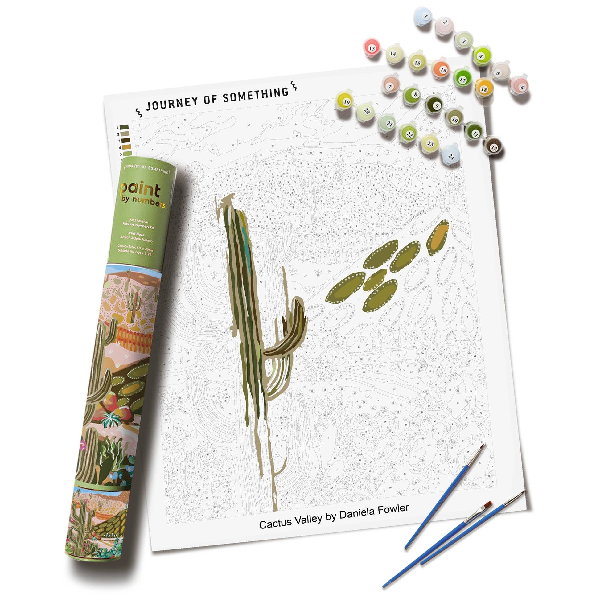 Journey Of Something Paint by Numbers Cactus Valley for Adults PAN‑JS‑5 - Land to Coast