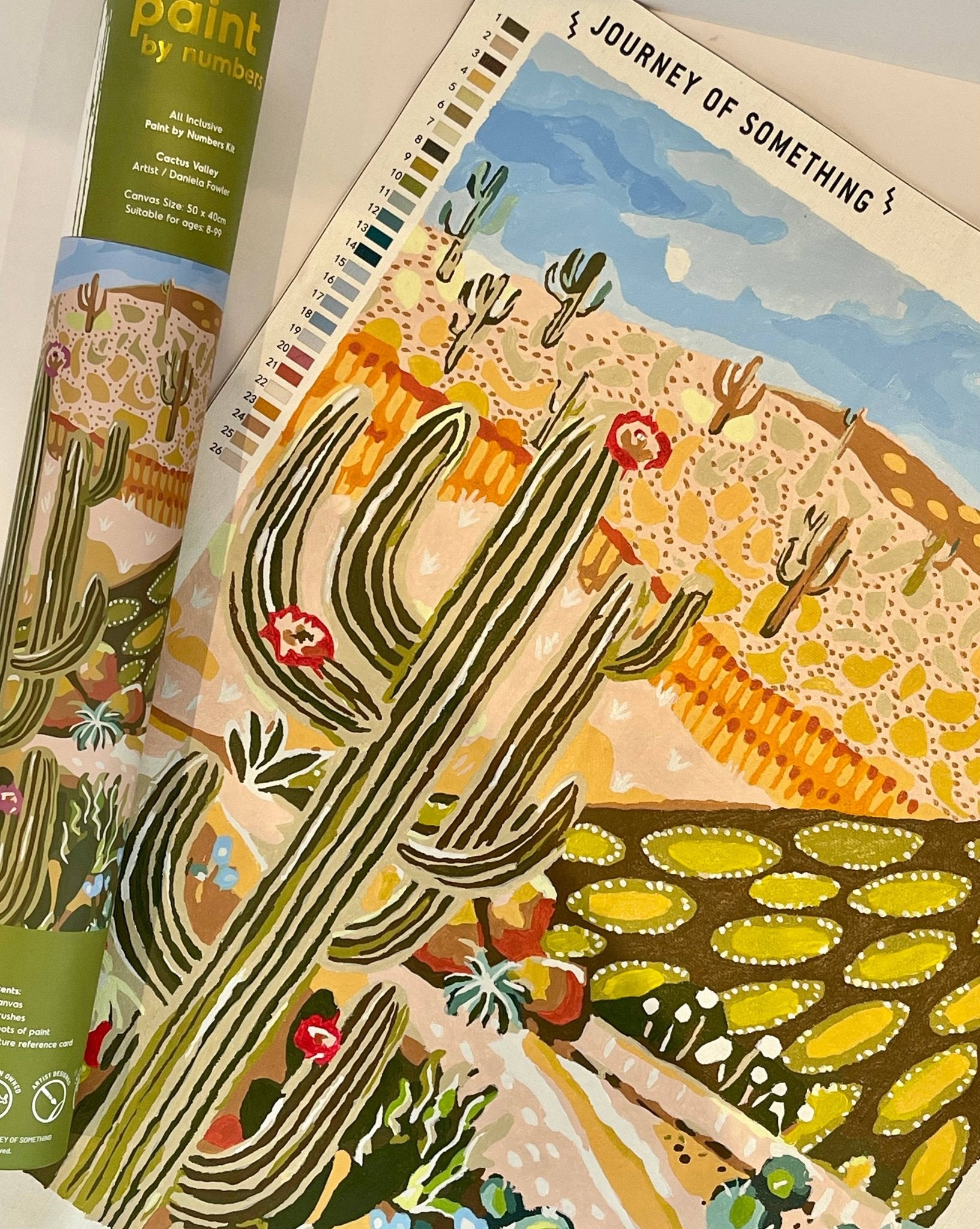 Journey Of Something Paint by Numbers Cactus Valley for Adults PAN‑JS‑5 - Land to Coast