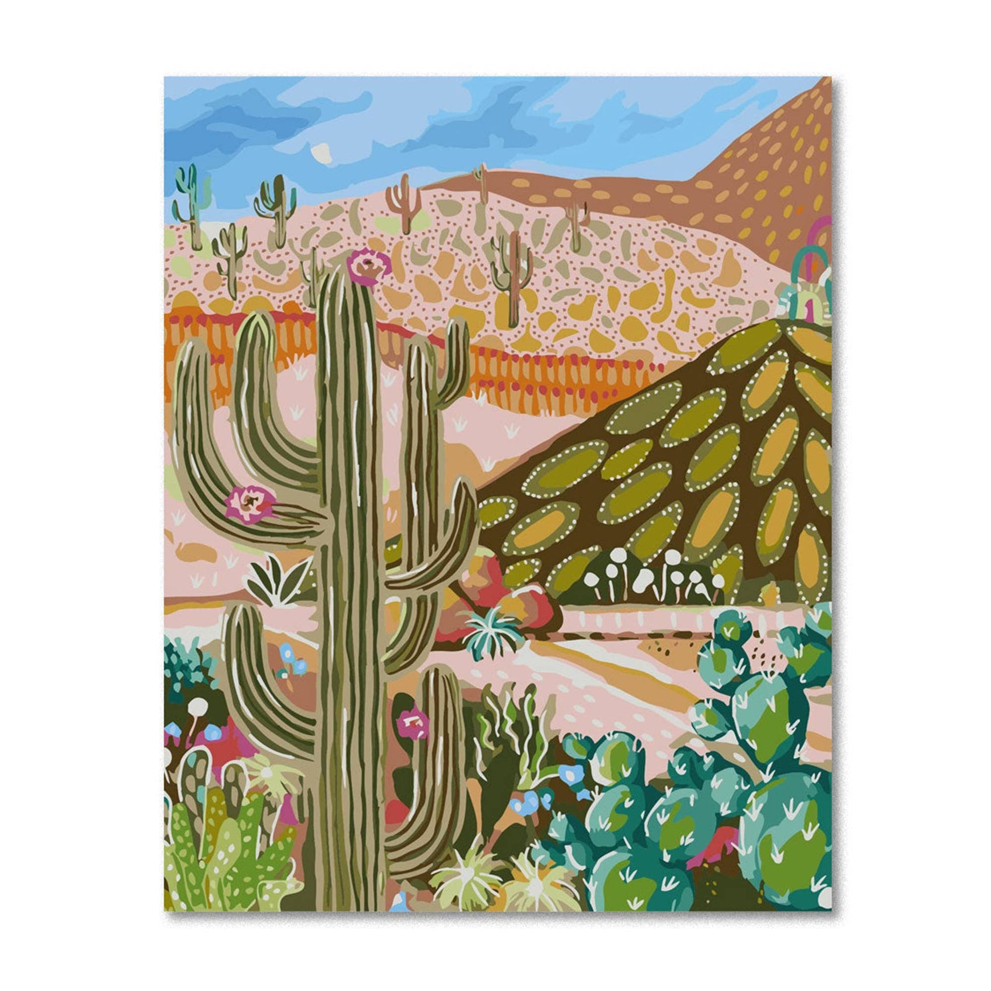 Journey Of Something Paint by Numbers Cactus Valley for Adults PAN‑JS‑5 - Land to Coast