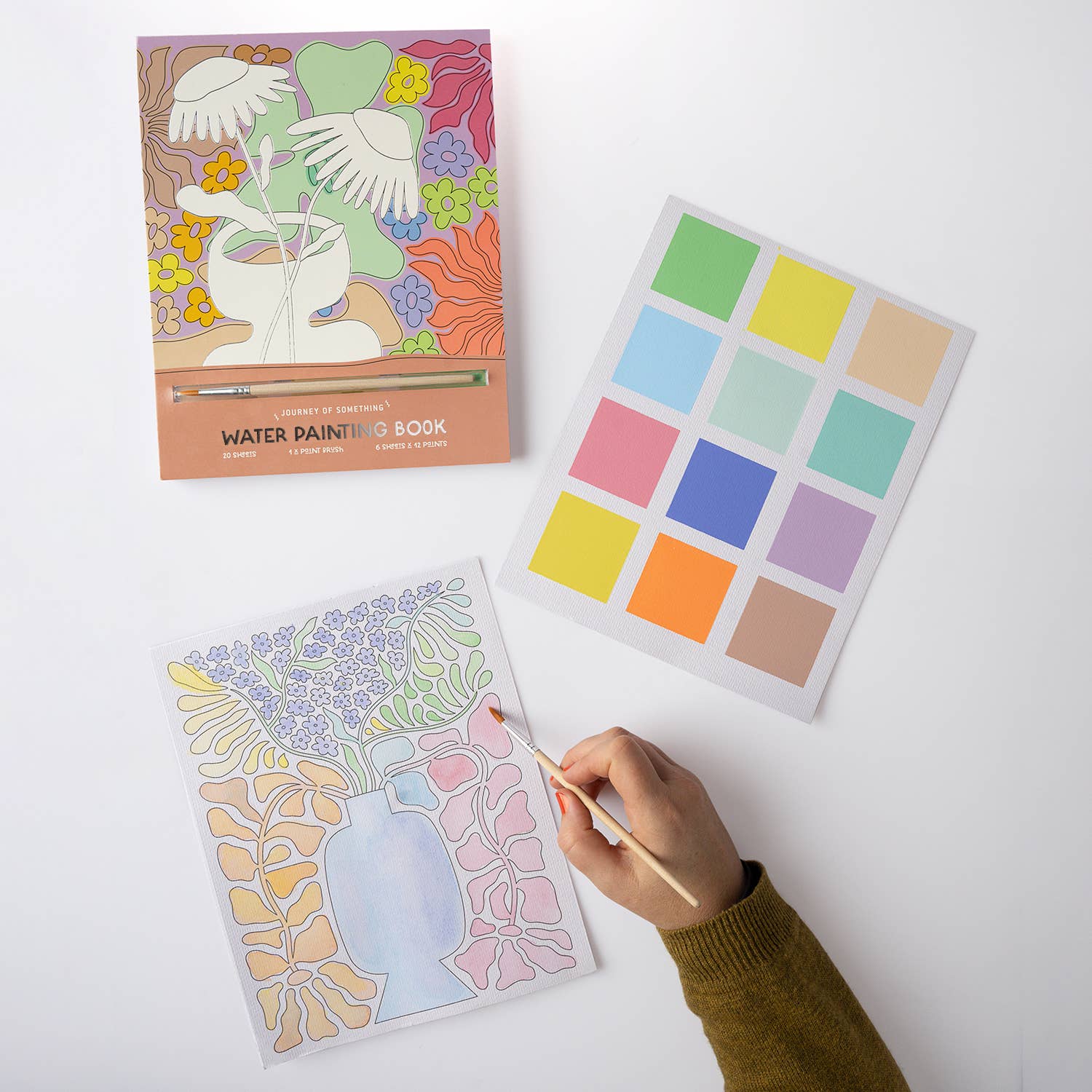 Journey Of Something Watercolour Painting Guide & Practice Book HST02717 - Land to Coast