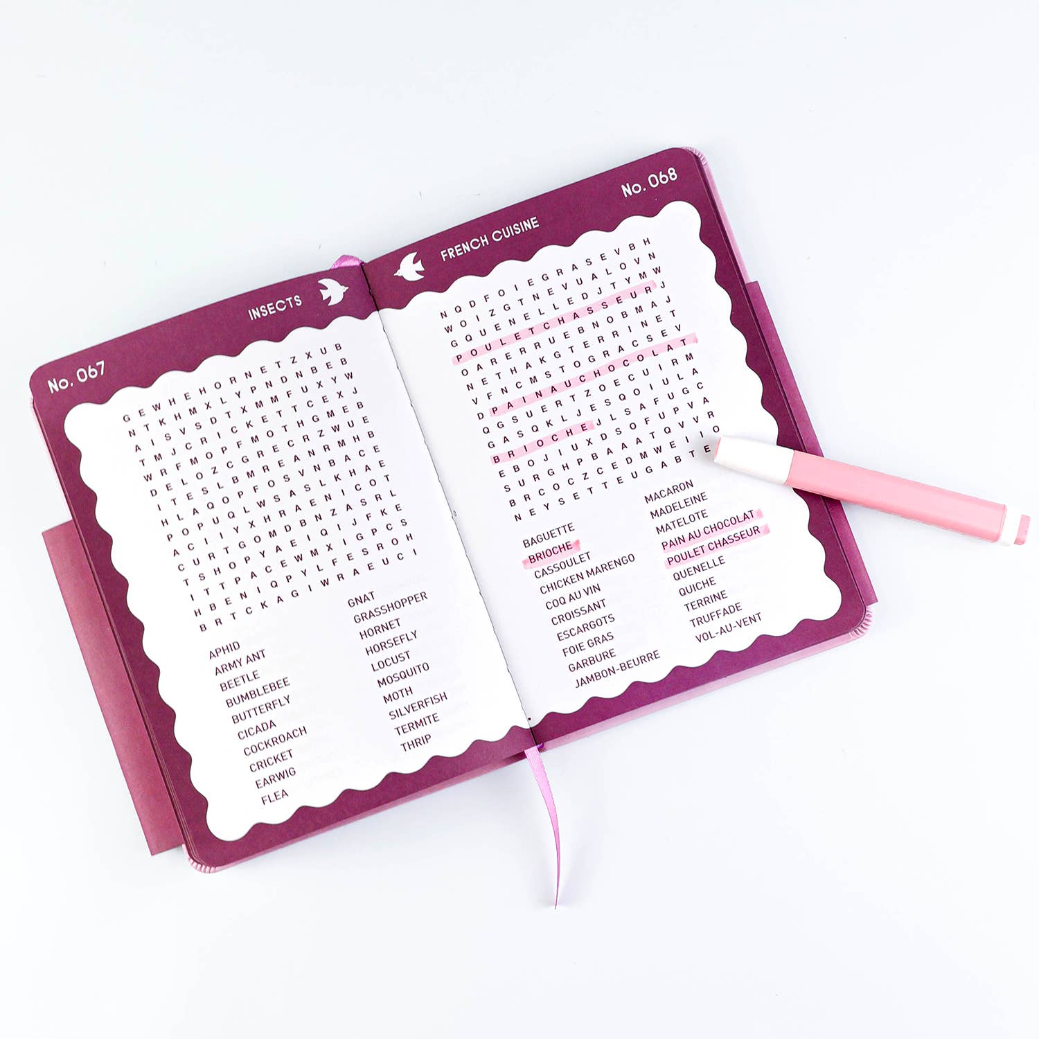 Journey Of Something Word Search Puzzle Book Pink Abstract HST03367 - Land to Coast