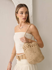 Kaela Straw Crossbody Bag - Land to Coast