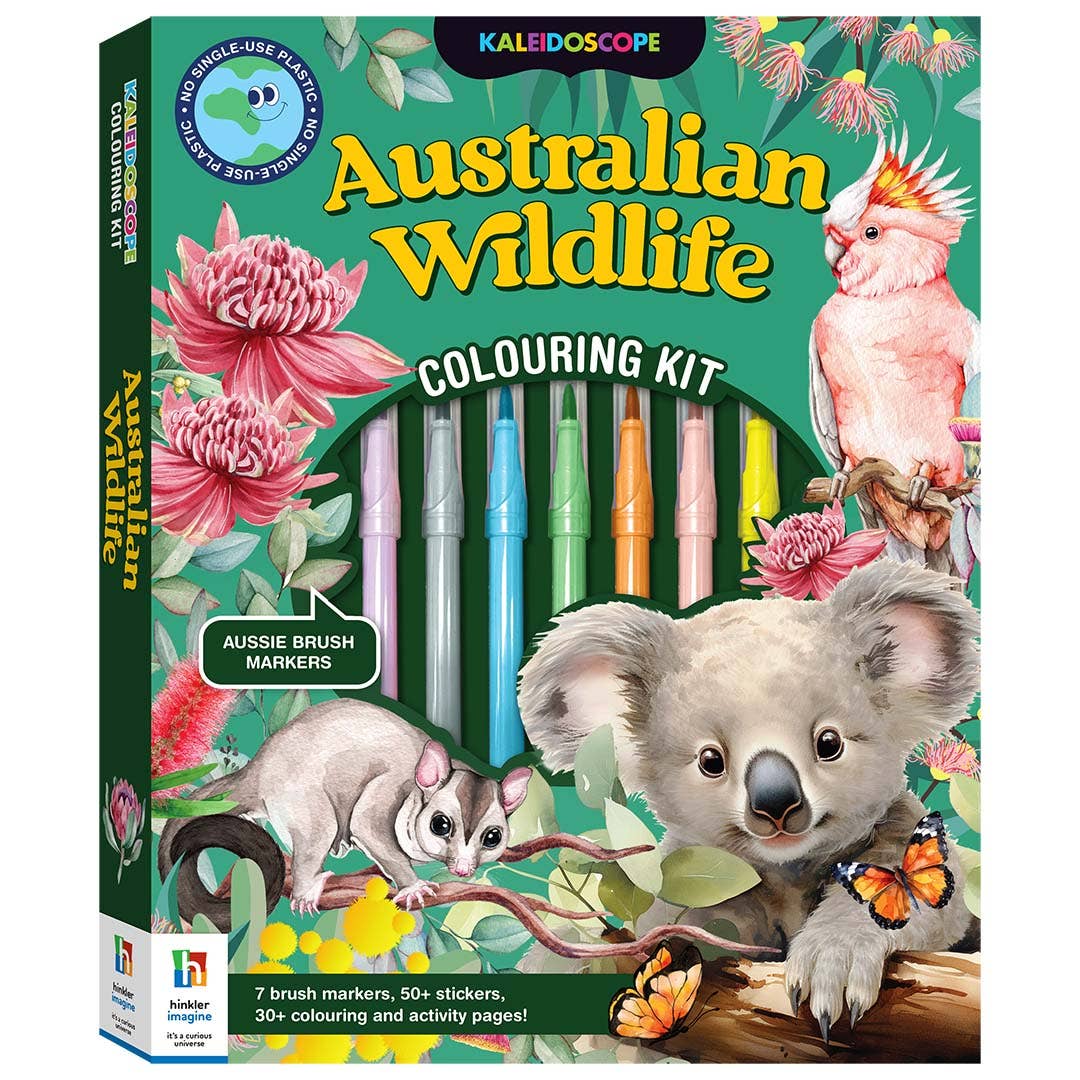 Kaleidoscope Colouring Australian Wildlife Kit - Land to Coast