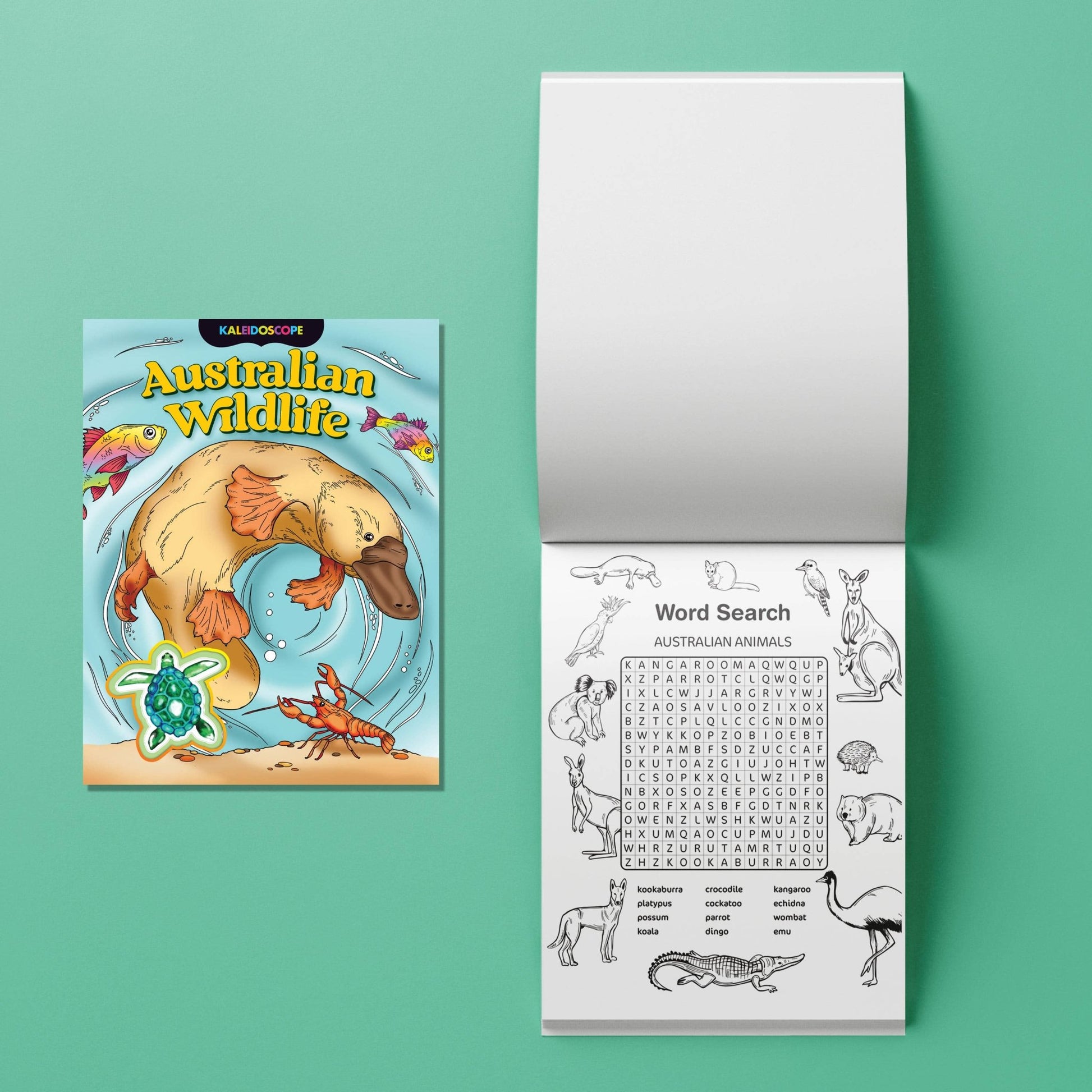 Kaleidoscope Colouring Australian Wildlife Kit - Land to Coast