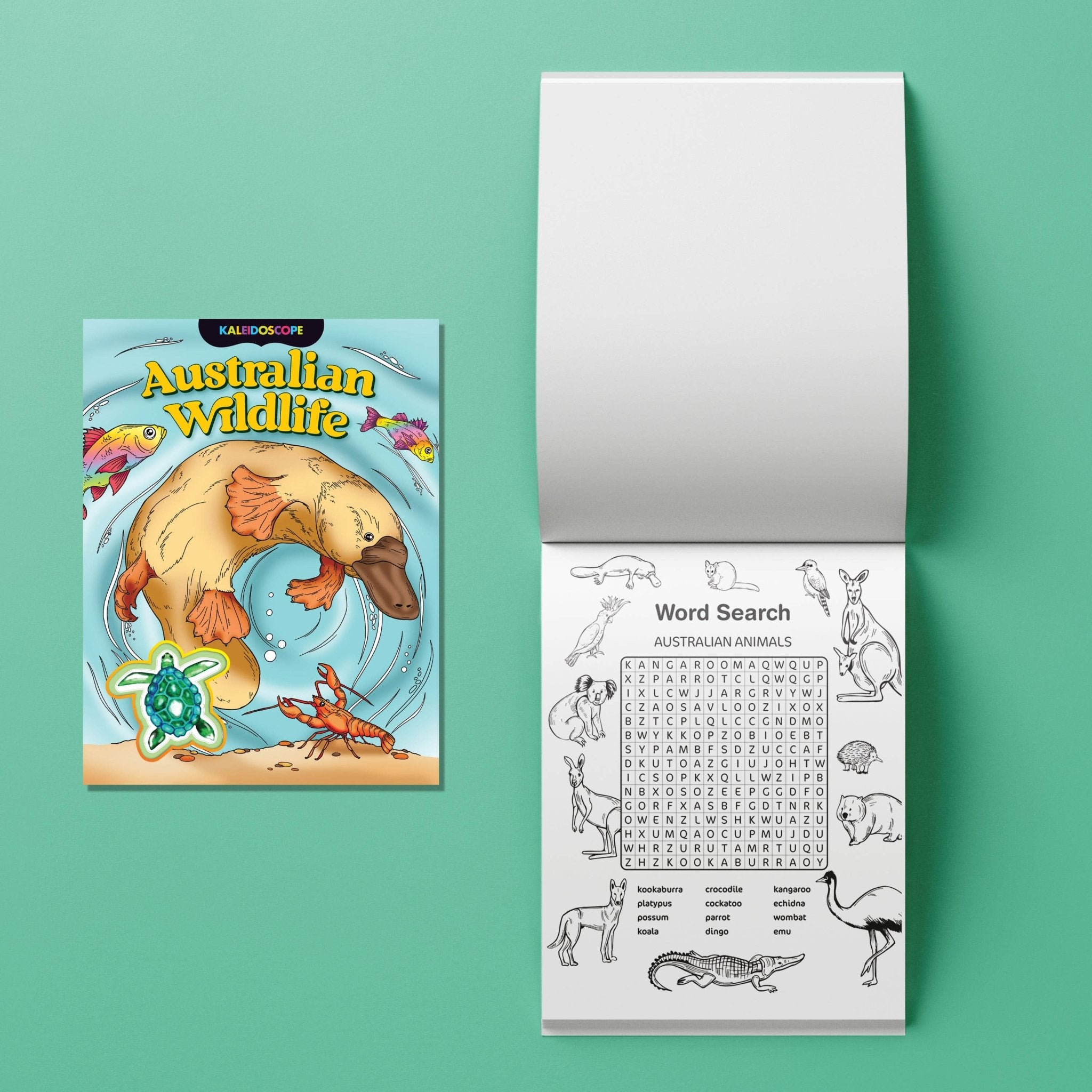 Kaleidoscope Colouring Australian Wildlife Kit - Land to Coast