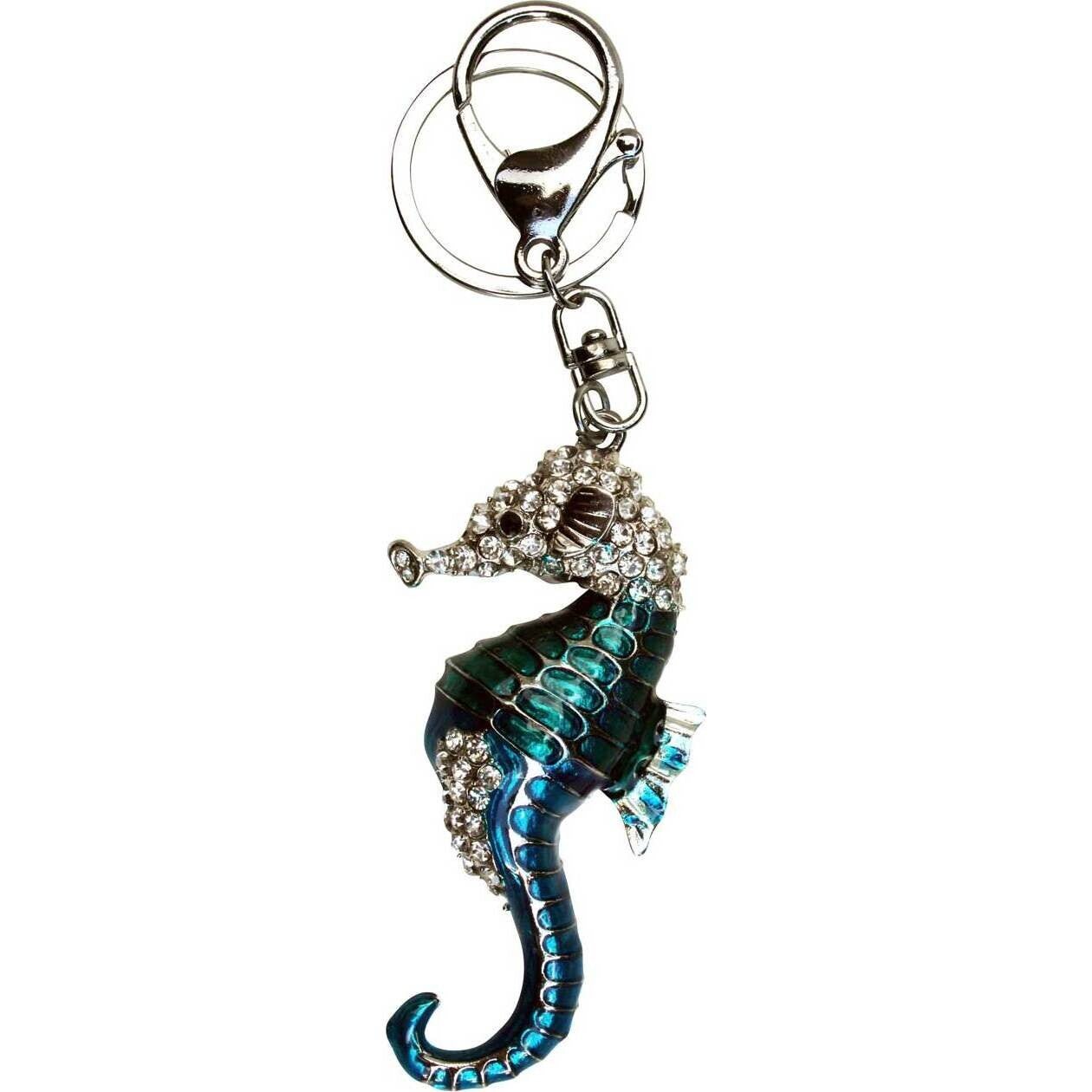 Keyring Blue Seahorse - Land to Coast