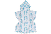 Kids Towel Poncho Seahorses - Land to Coast