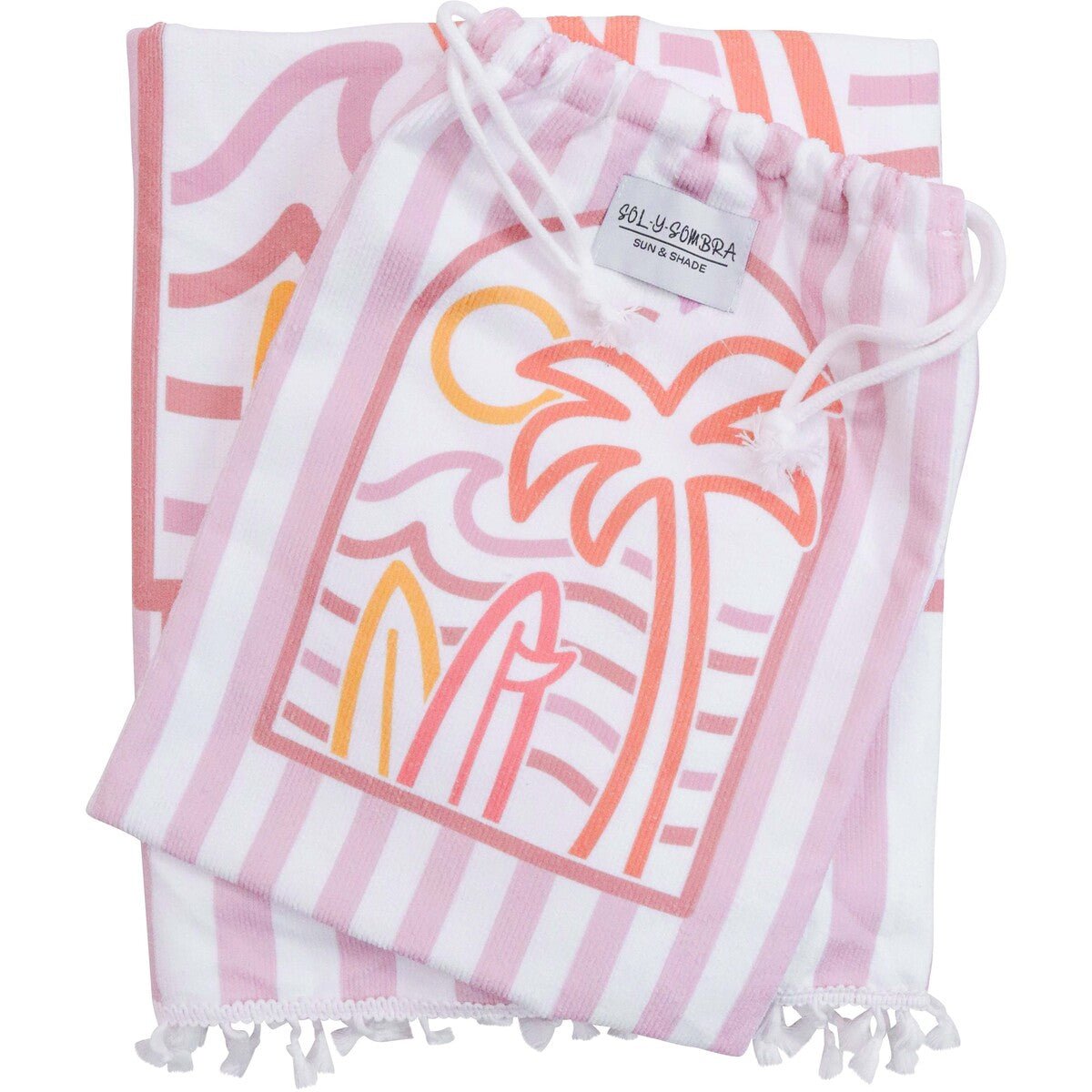 Kids Towel Poncho Summer Pinks - Land to Coast