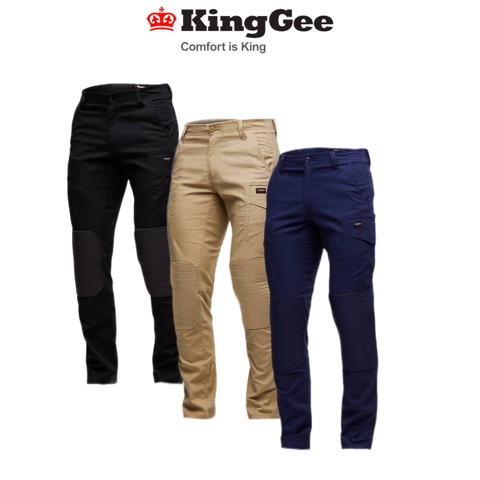 KingGee Comfort Max Stretch CTE3 Knee Pads Durable Cargo Pocket Pant K13008 - Land to Coast
