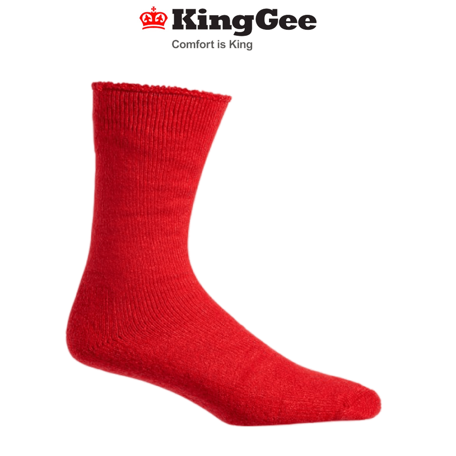 KingGee Mens Bamboo Work Sock Padded Footbed Comfortable Workwear K09270 - Land to Coast