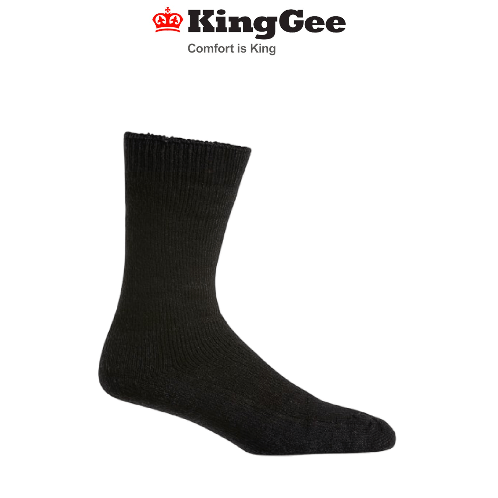 KingGee Mens Bamboo Work Sock Padded Footbed Comfortable Workwear K09270 - Land to Coast