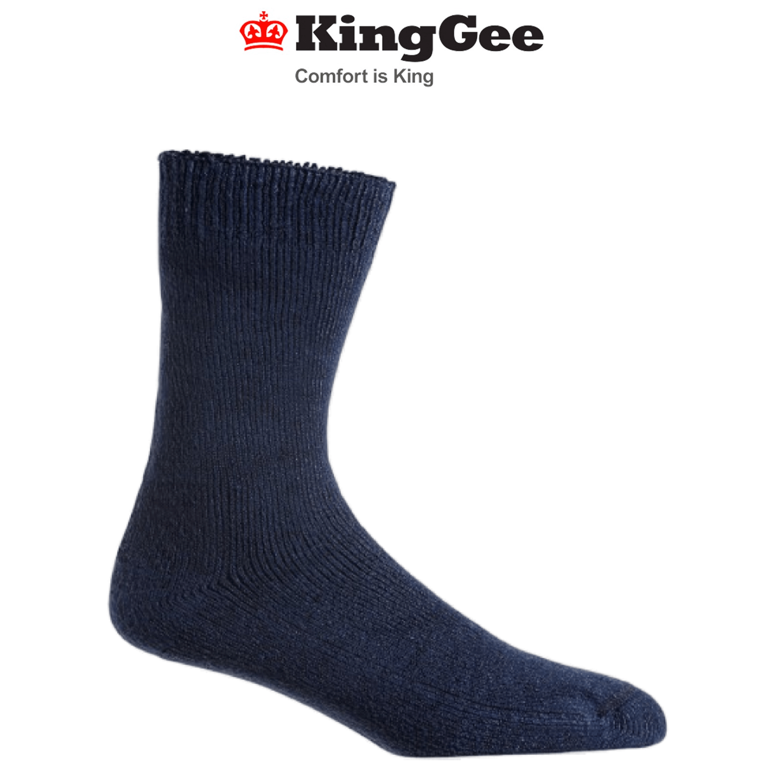 KingGee Mens Bamboo Work Sock Padded Footbed Comfortable Workwear K09270 - Land to Coast