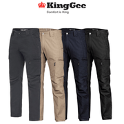 KingGee Mens Canvas Tradie Pants Narrow Fit Pant Comfort Work Safety K13280 - Land to Coast