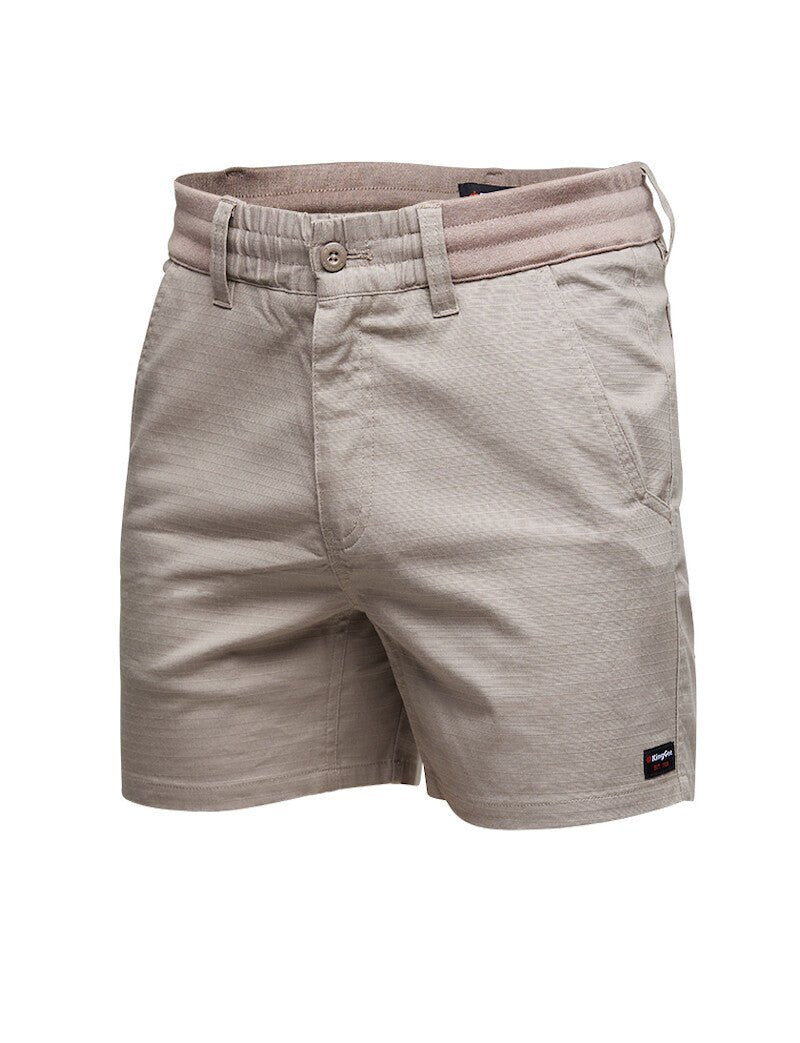 KingGee Mens Comfort Waist Short Short Toughs Durable Stretch Ripstop K17012 - Land to Coast