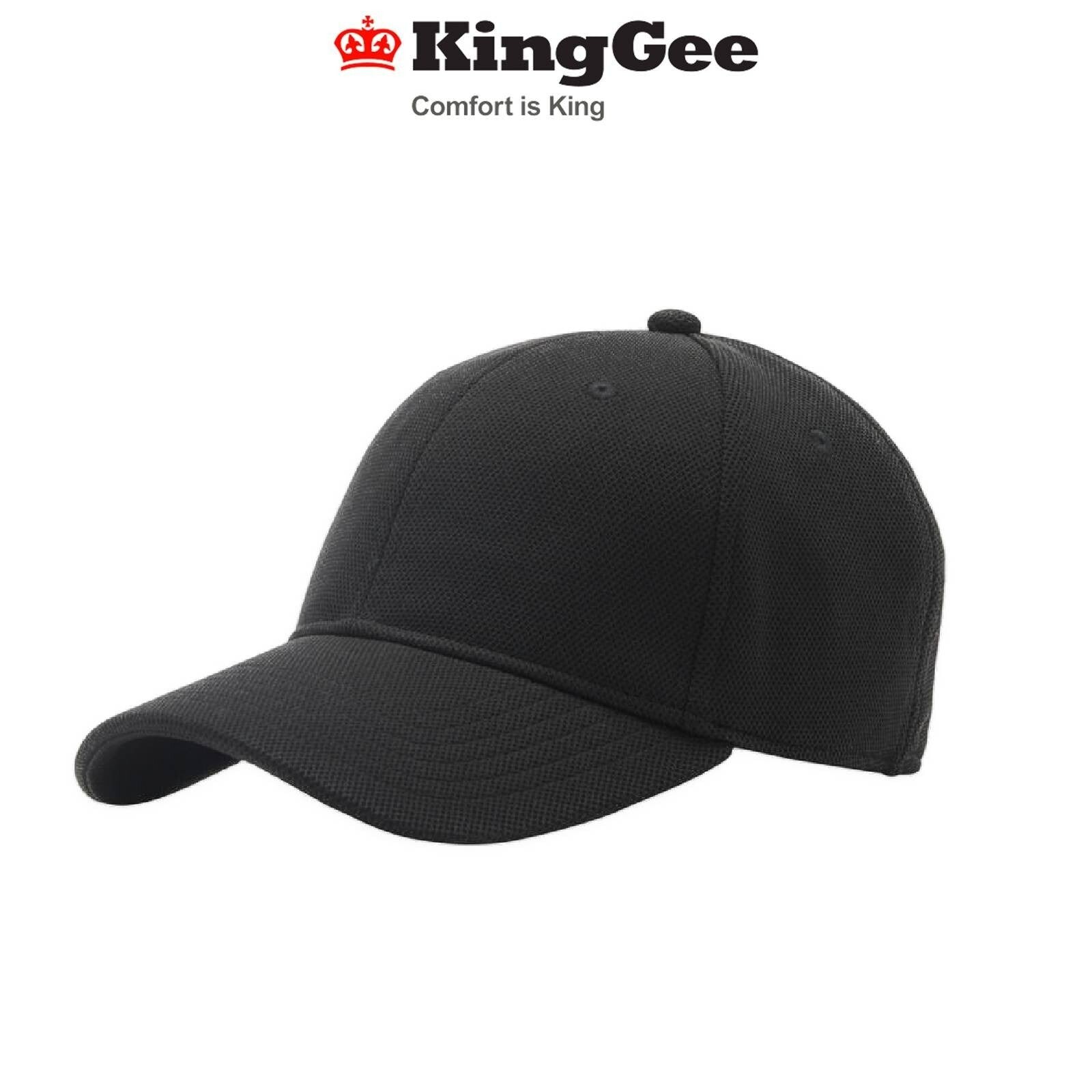 KINGGEE Mens Flex Fit Six Panel Eyelets Curved Visor Vented Cool Cap K09025 - Land to Coast