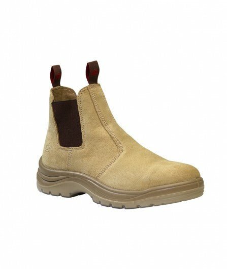 KingGee Mens Flinders Suede Steel Safety Cap Heat Resistant Work Boots K25180 - Land to Coast