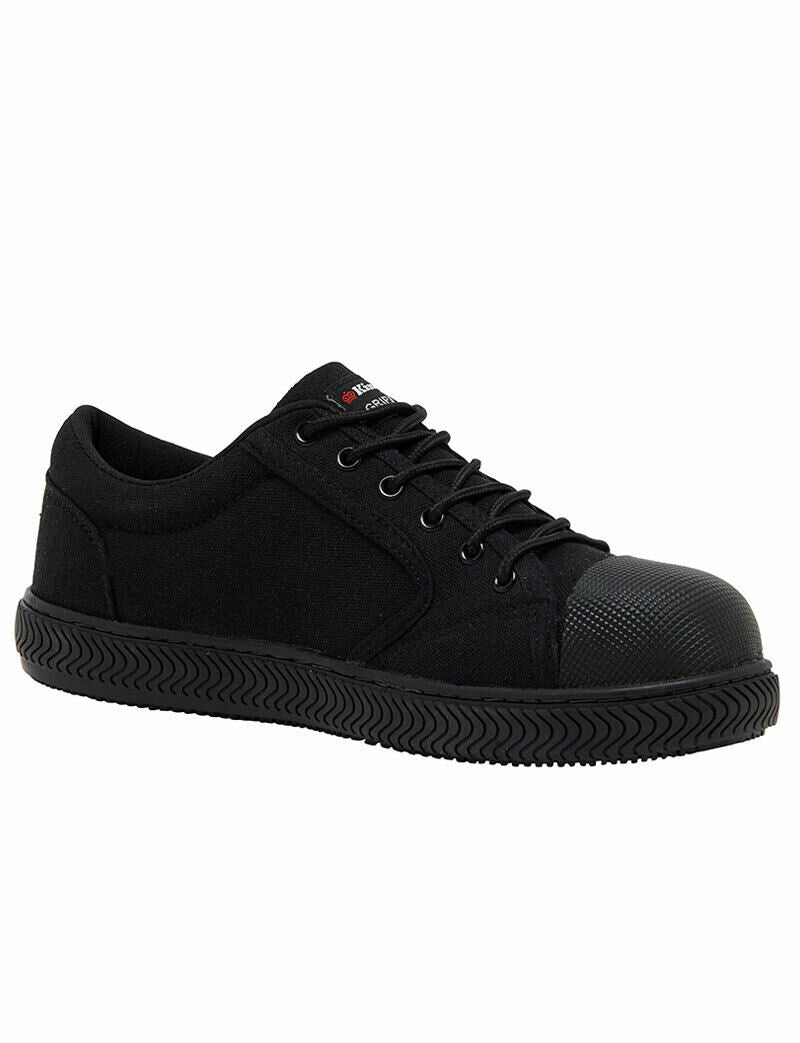 KingGee Mens Grip 3000 Canvas Shoes Rubber Toe Bump Comfortable Workwear K26540 - Land to Coast