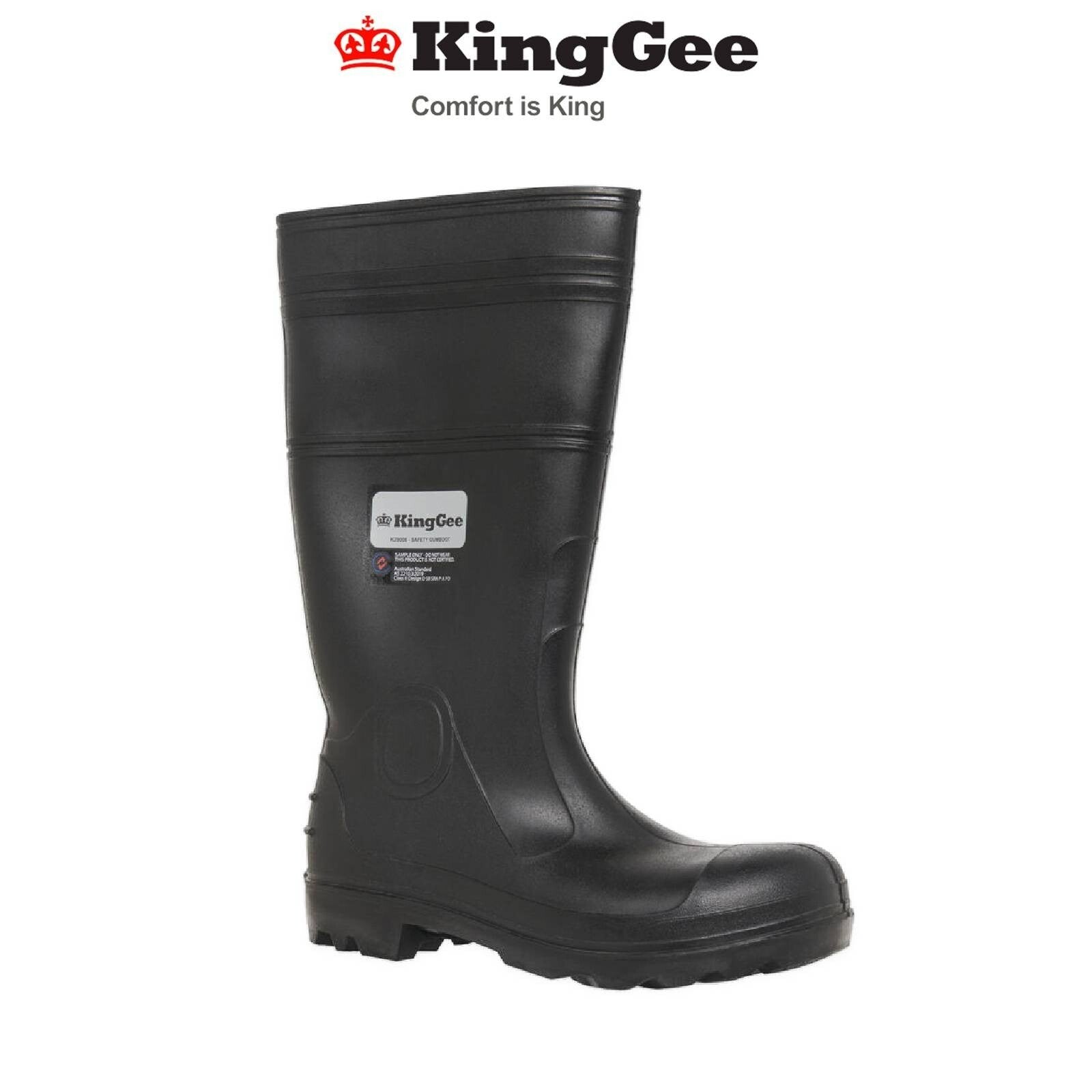 KINGGEE Mens Hydroguard Safety Waterproof Gumboot Oil Resistant Steel Toe K29006 - Land to Coast