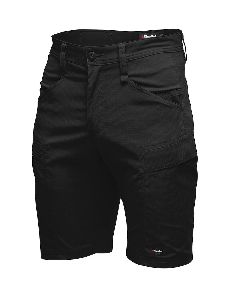 KingGee Mens KingGee Drycool Shorts Stretch Ripstop Cargo Light Work K17013 - Land to Coast