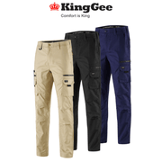 KingGee Mens N Force Pant Cotton Comfy Cargo Pants Work Stretch Denim K13001 - Land to Coast