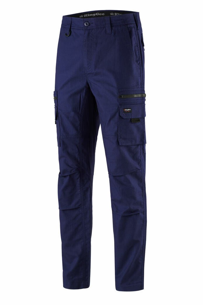 KingGee Mens N Force Pant Cotton Comfy Cargo Pants Work Stretch Denim K13001 - Land to Coast