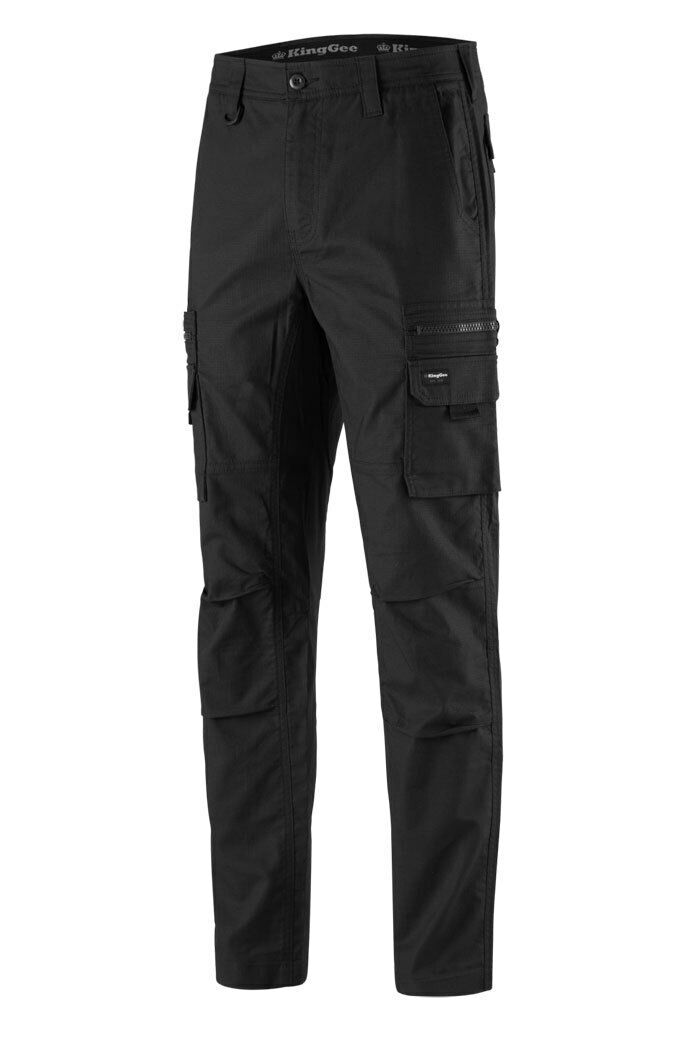 KingGee Mens N Force Pant Cotton Comfy Cargo Pants Work Stretch Denim K13001 - Land to Coast