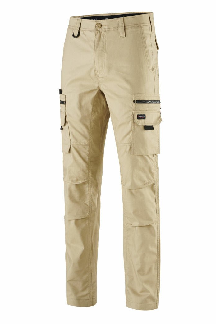 KingGee Mens N Force Pant Cotton Comfy Cargo Pants Work Stretch Denim K13001 - Land to Coast