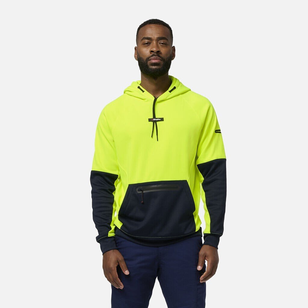 KINGGEE Mens Original Hi Vis Water Repellent Hoodie Work K55012 - Land to Coast