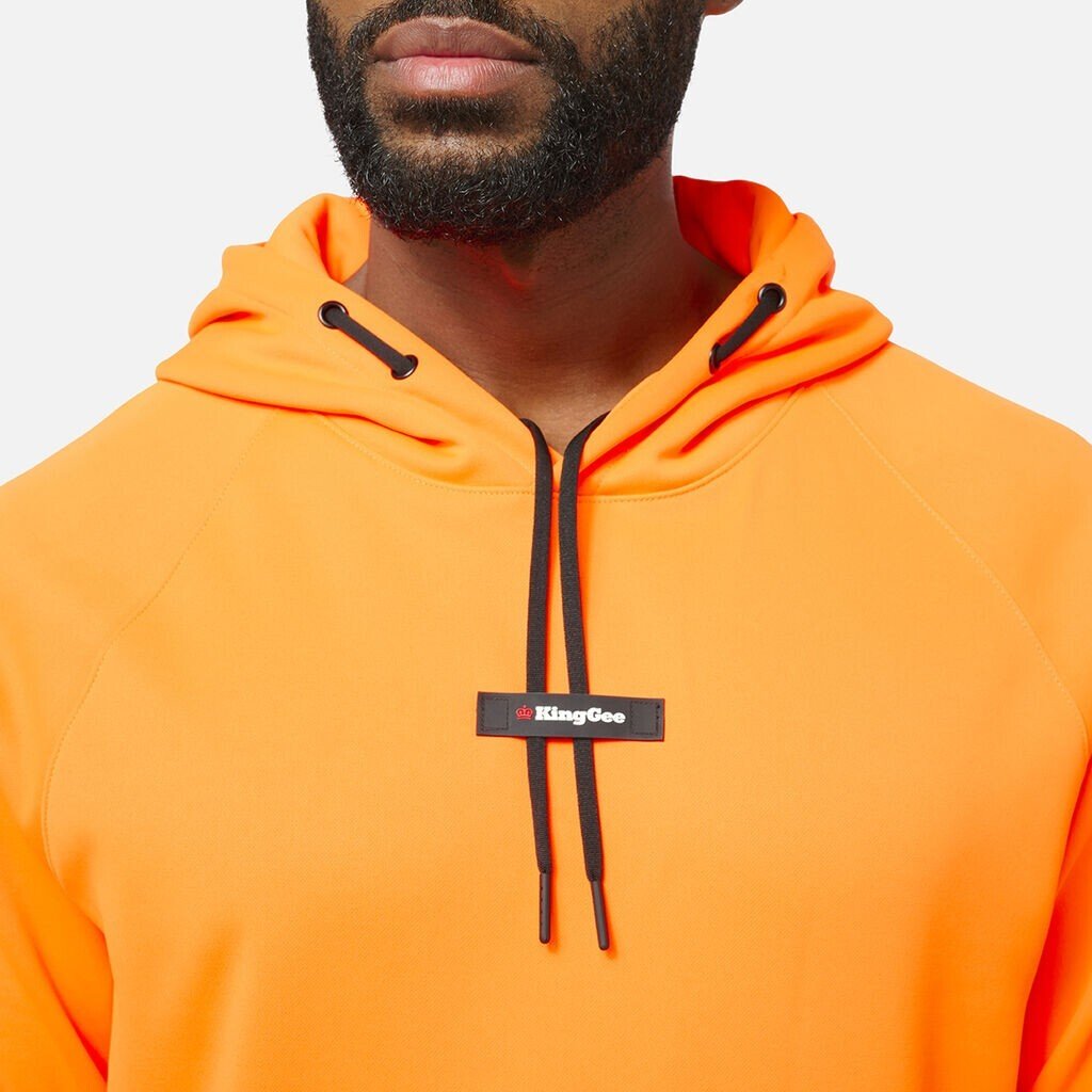 KINGGEE Mens Original Hi Vis Water Repellent Hoodie Work K55012 - Land to Coast