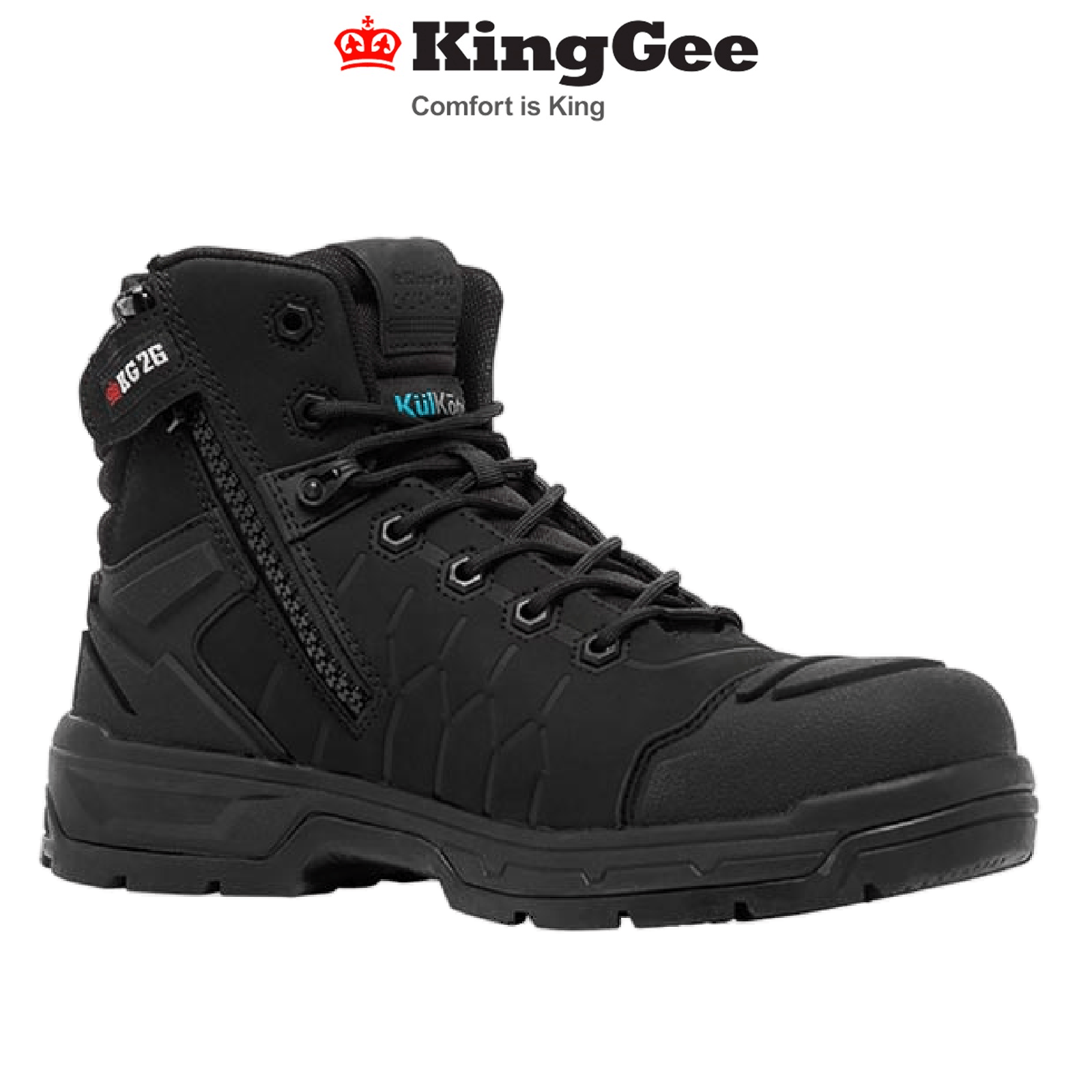 KingGee Mens Quantum Boot Lightweight Work Safety Boots Premium Quality K27145 - Land to Coast
