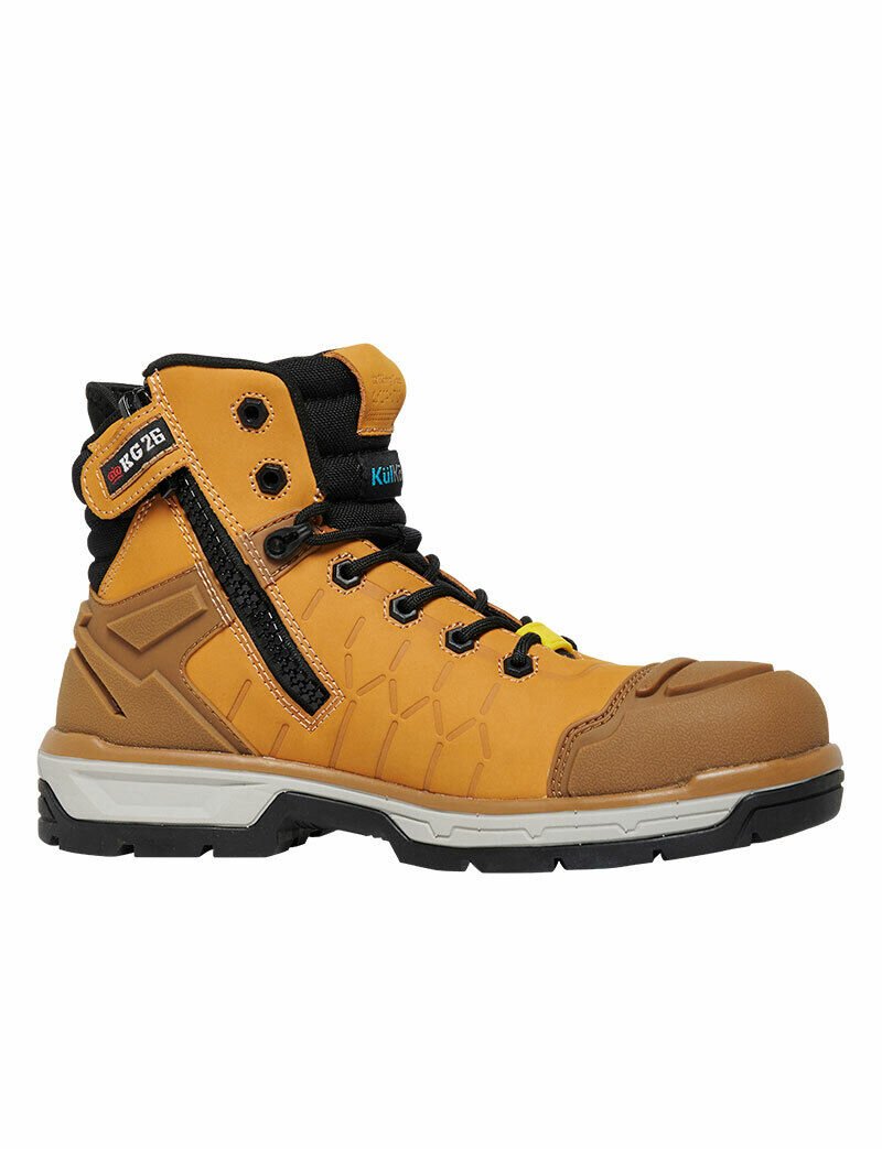 KingGee Mens Quantum Boot Tough Boots Leather Lightweight Safety Work K27115 - Land to Coast