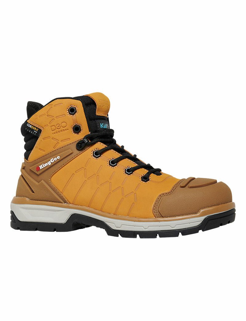 KingGee Mens Quantum Boot Tough Boots Leather Lightweight Safety Work K27115 - Land to Coast