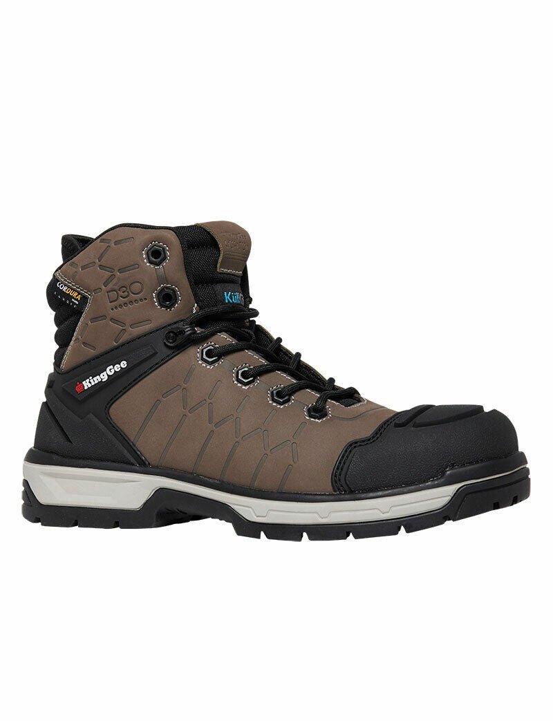 KingGee Mens Quantum Premium Quality Boots Leather Light Safety Work K27120 - Land to Coast