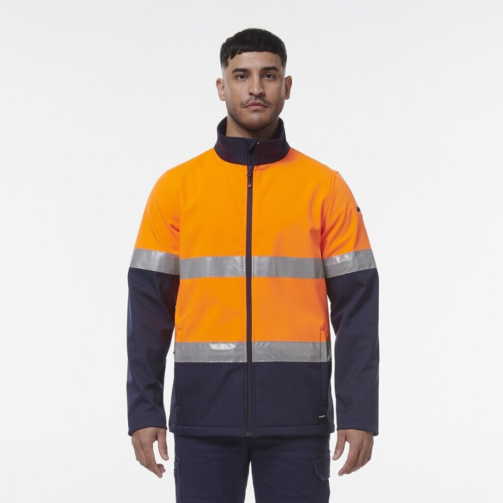 KingGee Mens Reflective Water Resistant Softshell Safety Work Jacket K55034 - Land to Coast