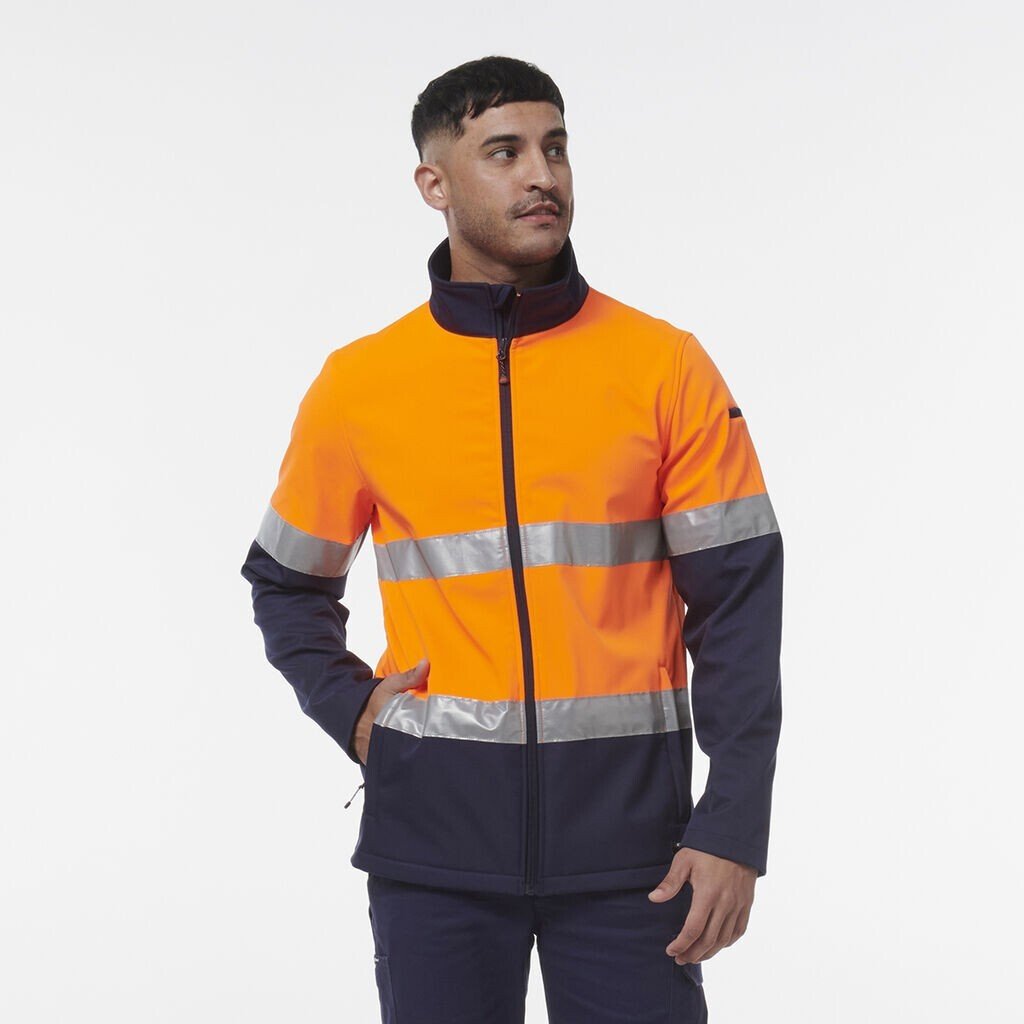 KingGee Mens Reflective Water Resistant Softshell Safety Work Jacket K55034 - Land to Coast