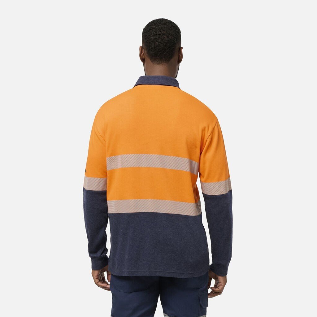 KINGGEE Mens ShieldTEC FR Hi - Vis Spliced Polo with FR Tape K84008 - Land to Coast