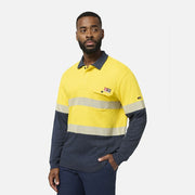 KINGGEE Mens ShieldTEC FR Hi - Vis Spliced Polo with FR Tape K84008 - Land to Coast