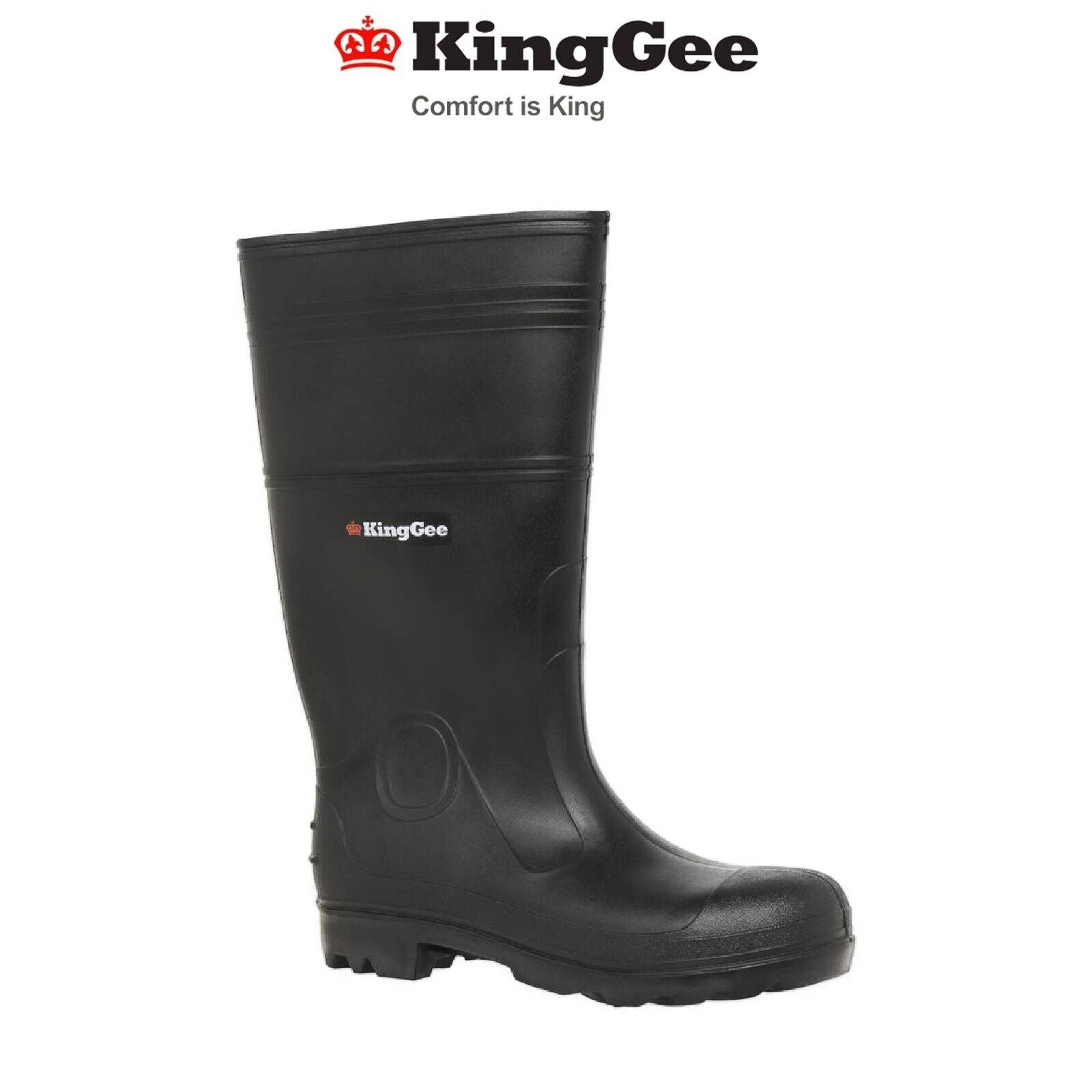 KINGGEE Mens Sludge Waterproof Oil Resistant Wide Fit Non Safety Gumboot K29007 - Land to Coast
