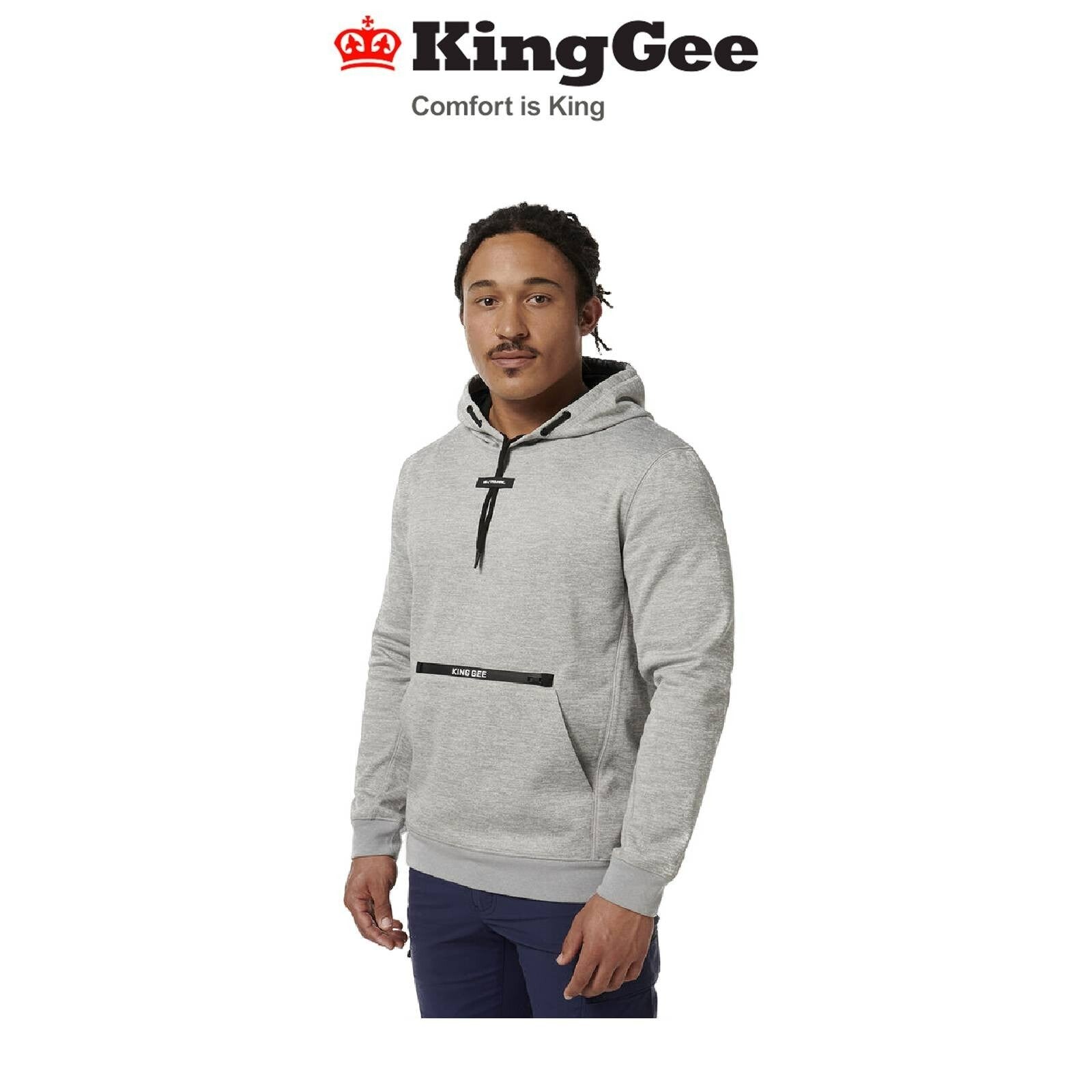 KingGee Mens Trademark Durable Water Repellent Comfy Tech Hoodie K15014 - Land to Coast