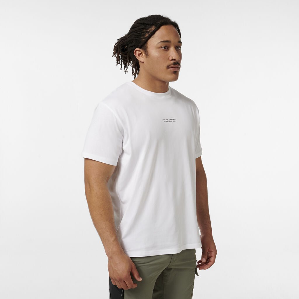 KINGGEE Mens Trademark Graphic Print Crew Neck Tee AUS Cotton Tshirt K14009 - Land to Coast