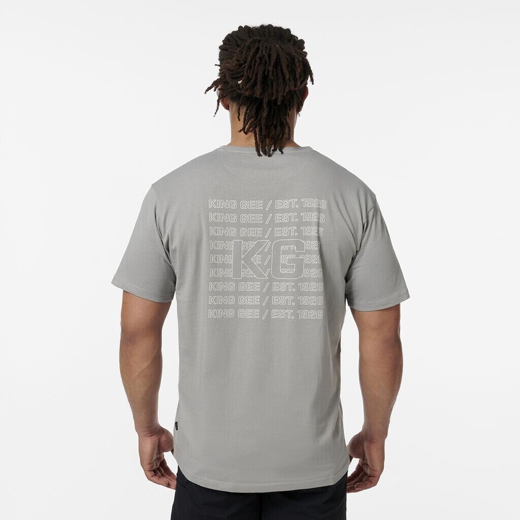 KINGGEE Mens Trademark Graphic Print Crew Neck Tee AUS Cotton Tshirt K14009 - Land to Coast