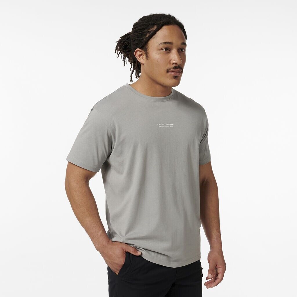 KINGGEE Mens Trademark Graphic Print Crew Neck Tee AUS Cotton Tshirt K14009 - Land to Coast