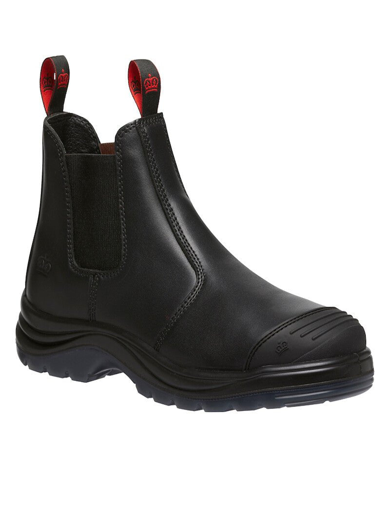 KingGee Mens Tradie Elastic Pull - Up Steel Toe Work Boots Memory Foam K25250 - Land to Coast