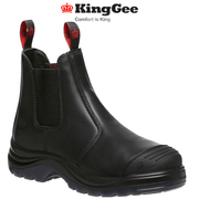 KingGee Mens Tradie Elastic Pull - Up Steel Toe Work Boots Memory Foam K25250 - Land to Coast